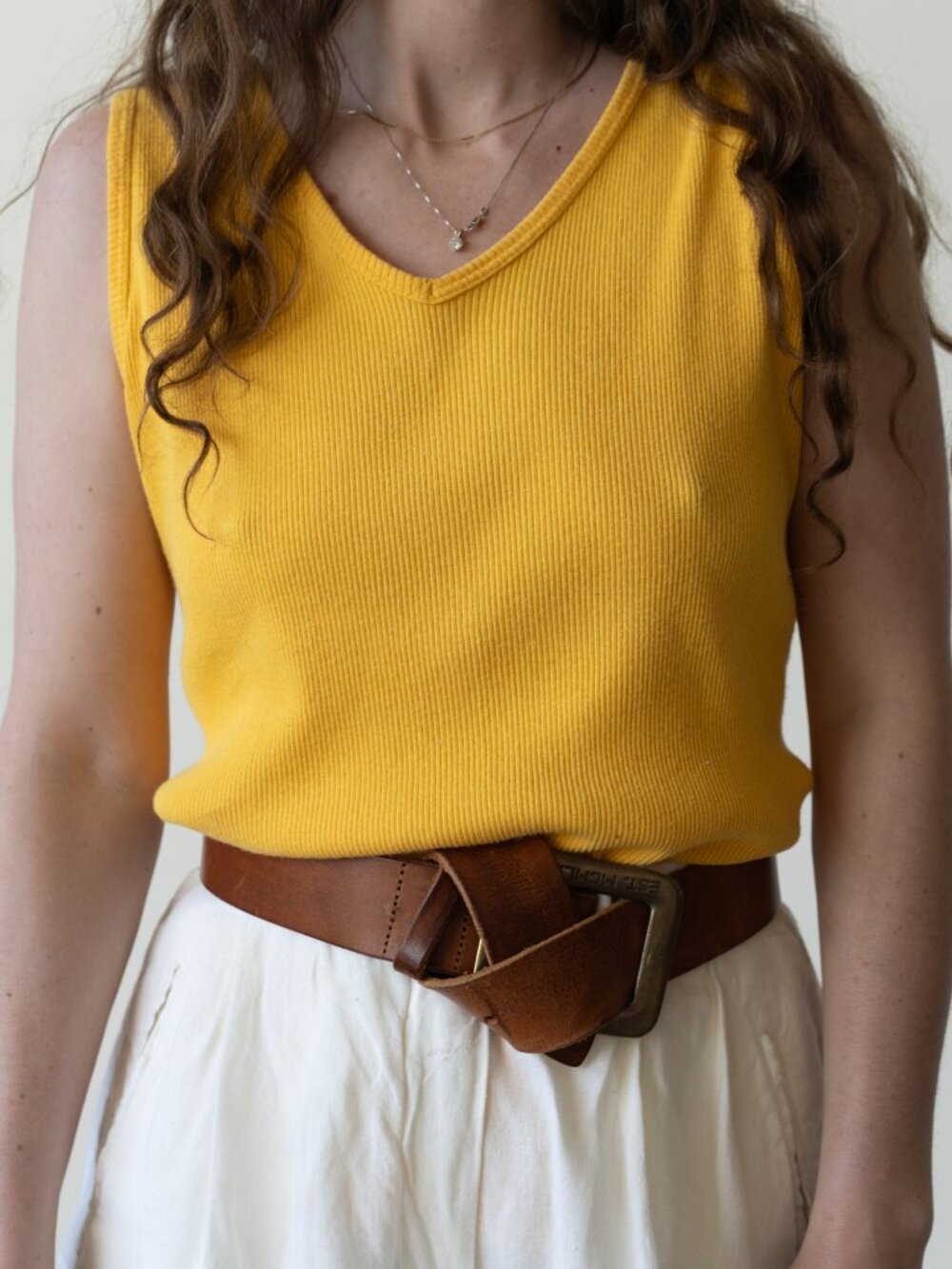 VTG DKNY Cotton V-Neck Tank